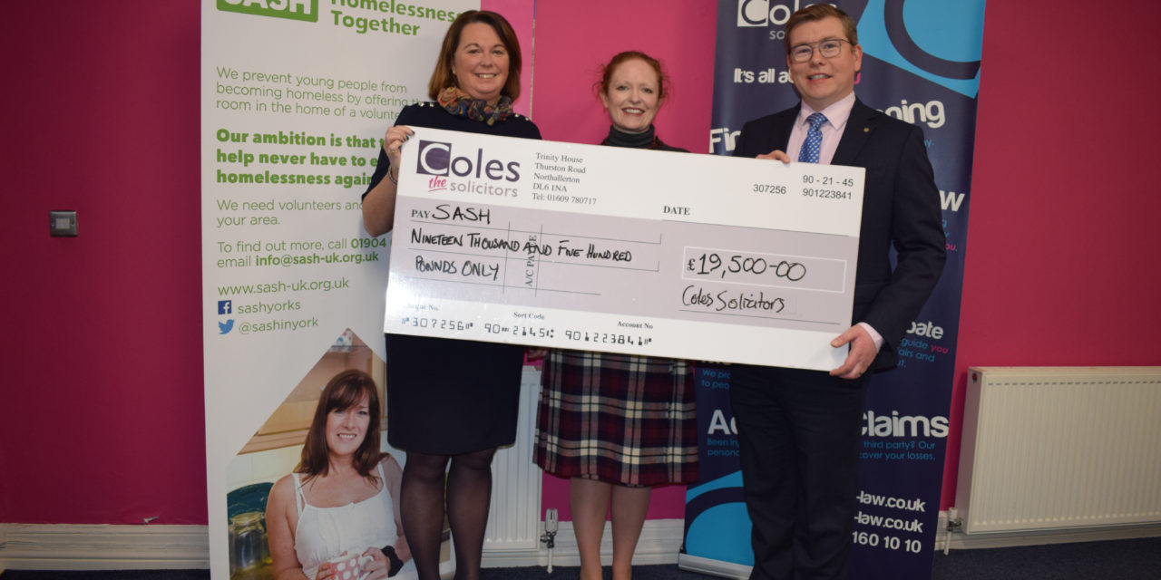 Coles Solicitors raise £19,500 for SASH